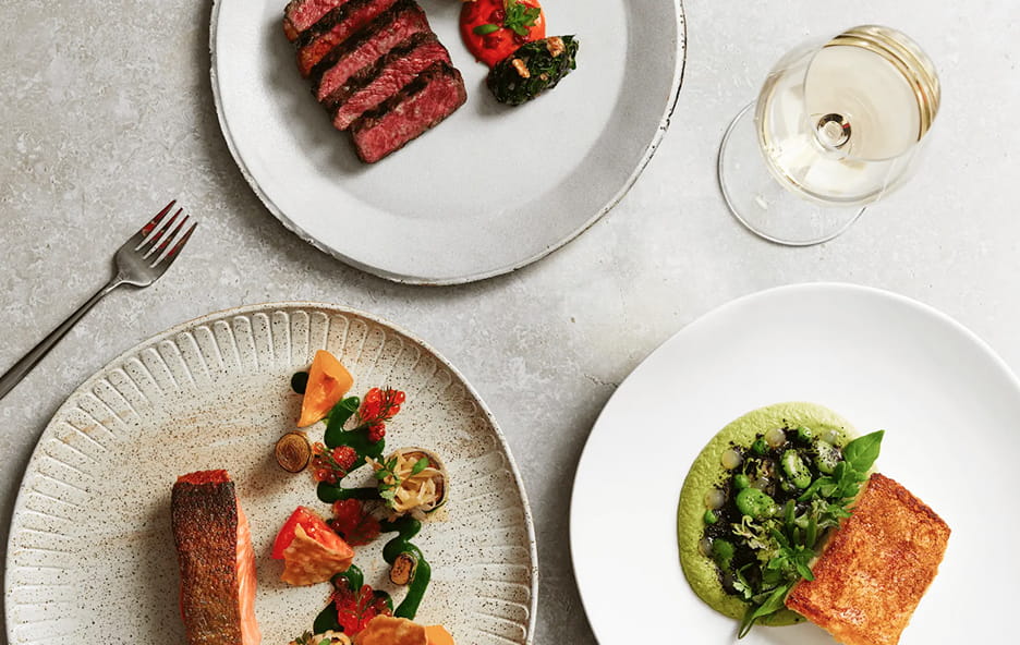 表彰パーティのコース料理