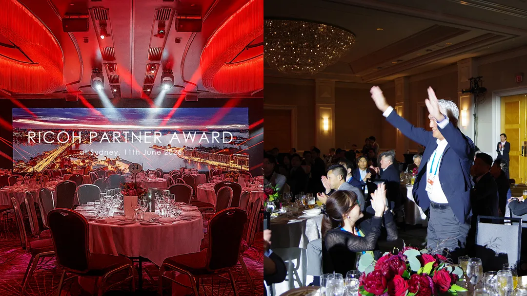 表彰パーティ会場